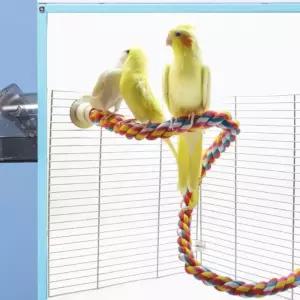 앵무새 컬러 횃대 장남감 그네 휴식공간 1P 60cm 앵무새 장남감 새용품