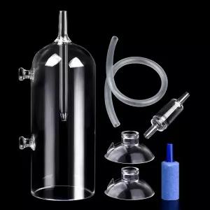 워터 튜브 어리버리 에어 스톤 어항용 고용해 산소가 포함된 위버버드 수족관 버블러 유리컵 디퓨저 용존