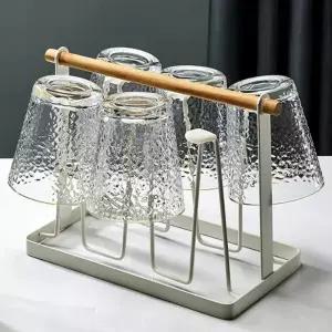 (힘찬)컵정리대 거치대 주방 걸이 건조 보관 건조대 선반 꽂이 스탠드 진열대 고리대