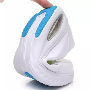 여자 키높이 미끄럼방지 간호사 에어쿠션 통굽 하이탑 소가죽 슈즈 의료용 통기성 BE2