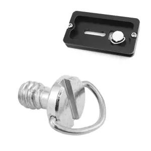 D링 1/4 나사 볼트 카메라 플레이트 스트랩 셀카봉 부품 삼각대 스터드 고리