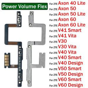 ZTE V30 V40 V50 V60 V41 스마트 디자인 비타 액손 40 50 60 라이트용 전원 켜기/끄기 볼륨 키 버튼 플렉스 케이블