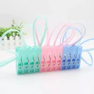 다용도 걸이형 빨래집게 12p X3개 빨래봉 빨래줄 행거 걸이식빨래집게