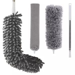 (힘찬)2.5m 길이조절 먼지털이개 3종 세트 틈새 떨이 천장 전등 청소떨이 자루떨이 차량떨이 자동차떨이 제