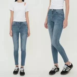 여성 하이웨스트 히든밴딩 슬림 데님 스키니팬츠 여성의류