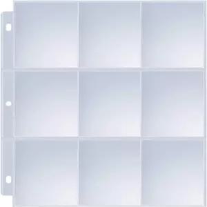 36 팩 9 포켓 페이지 프로텍터 3 링 바인더용 수에즈 트레이딩 카드 슬리브 야구 홀더 앨범용 보호 시트