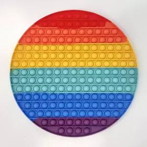 (힘찬)레인보우 대형 동그라미 초대형 팝잇 푸쉬 뽁뽁이 뽁이장난감 감각 모양 초잇 초초 팟잇