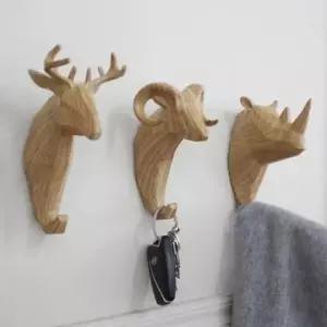 [JED] 헌팅트로피 우드 벽걸이 동물 후크걸이 벽장식 애니멀