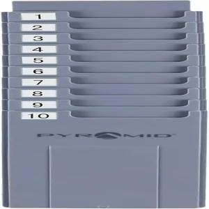 피라미드 타임 시스템 - 43087 카드 랙 2500/2650 시계 및 42415 10개의 슬롯이 있는 플라스틱 벽걸이 홀더