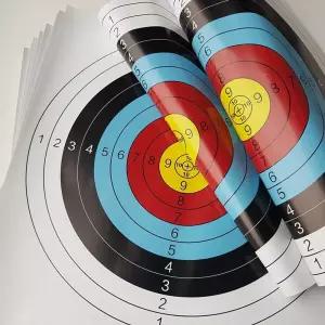 (힘찬)사격 연습용 표적지 40x40cm 20매 양궁 각궁 적판용품 국궁 과녁지 훈련 게임 용지 전통궁장비 스포