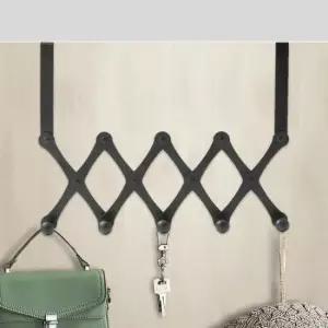 [JED] 5구 도어후크 블랙 자바라 방문행거 퀸하우스