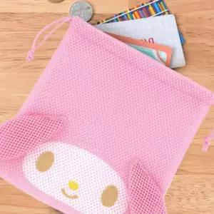스케이터 파우치 마이멜로디 메쉬 조리개 파우치백 파우치