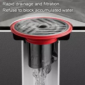 스테인레스 스틸 샤워 바닥 배수 자체 폐쇄 역류 방지 장치 빠른 방충 냄새 싱크 스트레이너