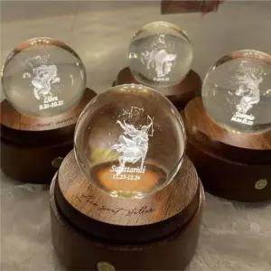 무드등 풀템 원목 크리스탈 오르골 사수자리