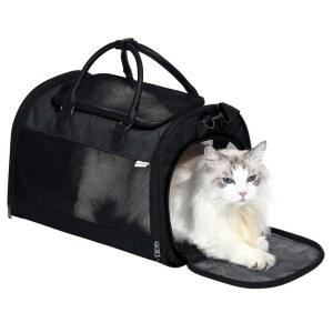 반려동물 마블 고양이 캐리어 소프트 사이드는 최대 15파운드의 소형 강아지, 항공사 승인 메시 여행 가방, 탈착식 세탁 매트가 있는 통기성 물림 방지 패브릭을 제공합니다