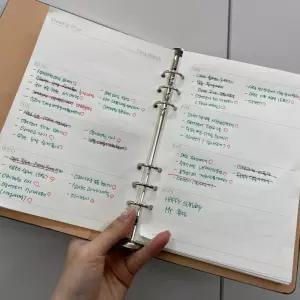 6공 A5 다이어리 위클리 속지 6공다이어리속지 A5다이어리속지 A5속지