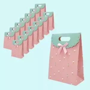 [생활] 손잡이 종이쇼핑백 아이스크림 중 15개 종이백