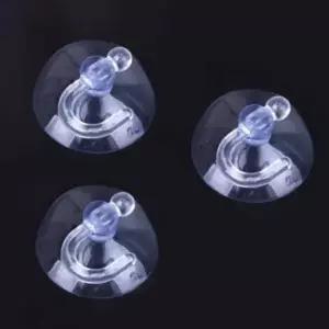 [생활] 투명 압착 후크 걸이 5cm 100P 고리큐방 고무흡착판