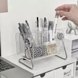 [생활] 다용도 아크릴 정리함 분리형 리모컨 정리함 칸막이 투명