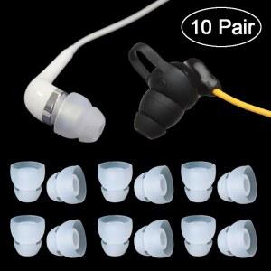 2 레이어 실리콘 이어팁 범용 이어폰 이어폰 교체 귀마개 이어 버드 소음 감소 이어 패드 헤드폰 보호기