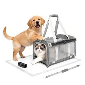 고양이 캐리어 소프트 사이드 도그 항공사 승인 소형견/고양이 가방(17.32