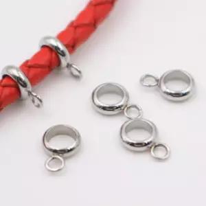 20pcs 골드 스테인레스 스틸 펜던트 커넥터 매력 보석 비즈 팔찌 목걸이에 대한 큰 구멍 스페이서 만들기