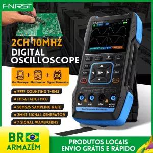FNIRSI 2C23T 2C53T 업그레이드 50MHz 휴대용 디지털 오실로스코프 멀티 신호 발생기 3 in 1 듀얼 채널 자