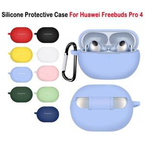 실리콘 보호 케이스 Huawei Freebuds Pro 4 용 충격 방지 스크래치 방지 헤드폰 보호기 헤드폰 액세서리 슬리브