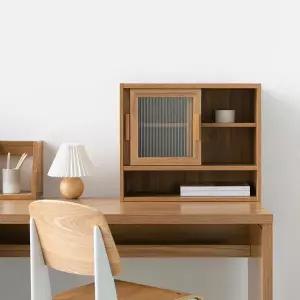 /마전동상회 원목책상수납장 데스크정리 미니수납장 선반 미닫이