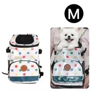 [반려] 패리스독 멀티도트 앞가방 그레이 M 강아지 이동가방