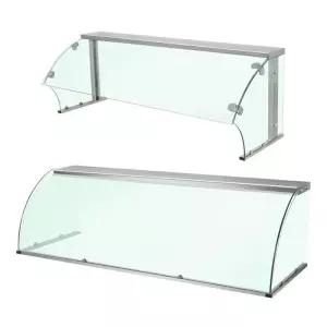 케이터링 포장 마차 유리 디스플레이 먼지커버 상업용 강화 테이블 맞춤형 단열 식품 조리