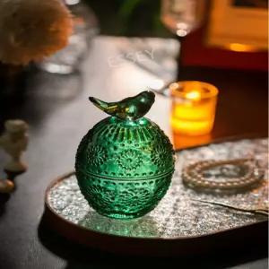 유리병 새 면봉 기타 보관 엠보싱 목걸이 유리 귀걸이 병 보석