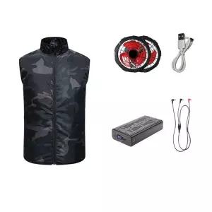 선풍기 냉풍복 코팅 배터리 조끼 장비 작업복