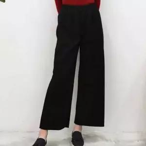 워싱바지 여자 슬랙스 니트 와이드 바지 겨울 패션 데이트룩