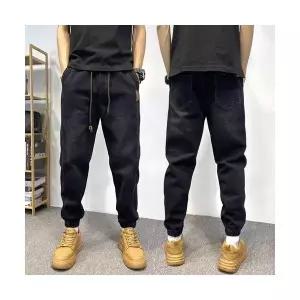 남성 편한 배기핏 청바지 봄가을 캐주얼 배기 조거 9부 바지 스포M3