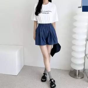 KYI 22 여자데님 플레어 청치마반바지 치마바지