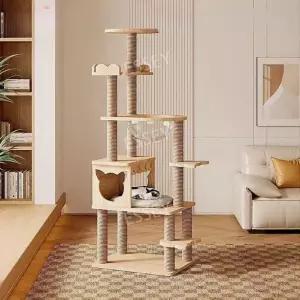 캣타워 타워 캣폴 하우스 DIY 고양이 원목 기구 스크래처 가정용 멀티 튼튼한 놀이