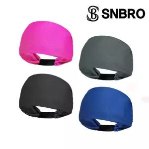 [유니크에픽]에스앤브로 3-WAY 멜란지 냉감원단 스포츠 헤드밴드 헤어밴드 2P