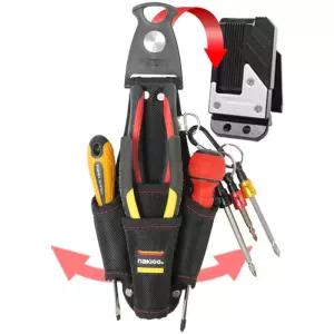 전기 도구 주머니 허리 보관 주최자 지붕 시공자 배관공 작업자 유지 보수 수리를위한 회전식 휴대용 벨트