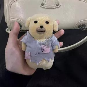 볼품없는 강아지 인형 피규어 걸이 거지꼴 찌든 열쇠고리 직장생활에