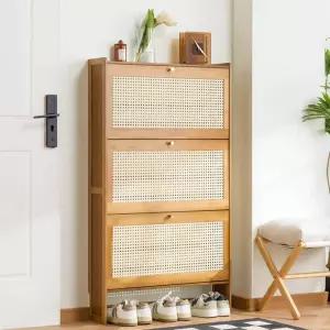 초박형 신발장 집 문 앞에 팁핑 버킷 대용량 출입문 간이 수납장