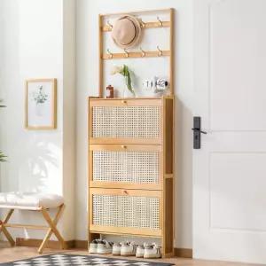 초슬림 신발장 가정용 도어 팁핑 버킷 신발 정리대 대용량 현관 입구 수납 심플 캐비닛