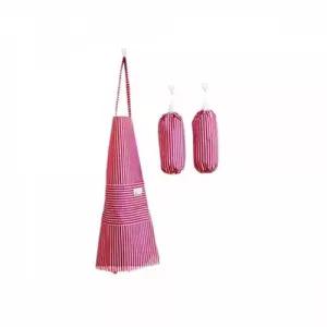 스트라이프패턴 주방 앞치마 팔토시 세트