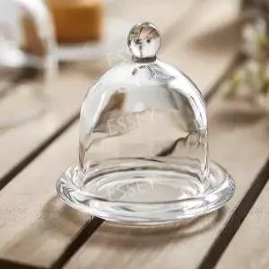 돔 조각 케이크 유리 보관 뚜껑 진열 미니 소 빵 홈파티