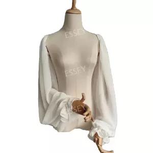 웨딩드레스 커버 슬리브 소매 팔 쉬폰 긴팔 여성 팔토시