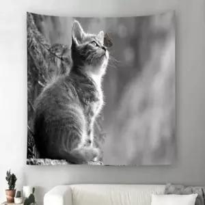 나비고양이 패브릭 가림막 포스터 (대)150X130