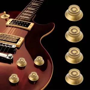 일렉기타스트랩 일렉트릭 기타 베이스 볼륨 모자 속도 튜닝 골드 화이트 숫자 Les Paul LP 스위치