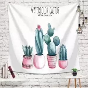 패브릭 북유럽 3호 핑크 선인장 가림막 (대) 150X130