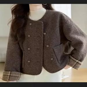 [렐라웨어]웨프닌 브라운 모직 자켓