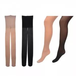 피부가 비치는 커피색 얇은 스타킹 2매